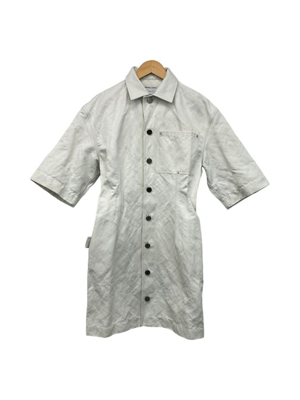 Bottega Veneta Dress S White Long Sleeve Knee-Length 36